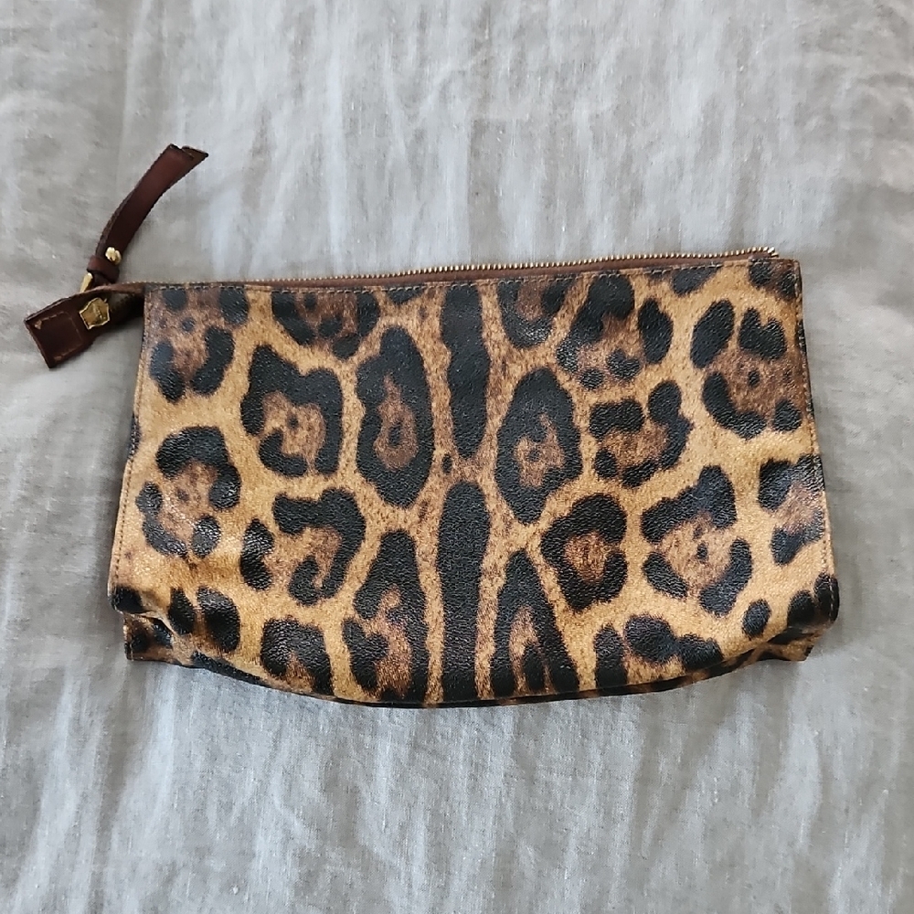 Dolce & Gabbana Leopard Print Clutch Wristlet